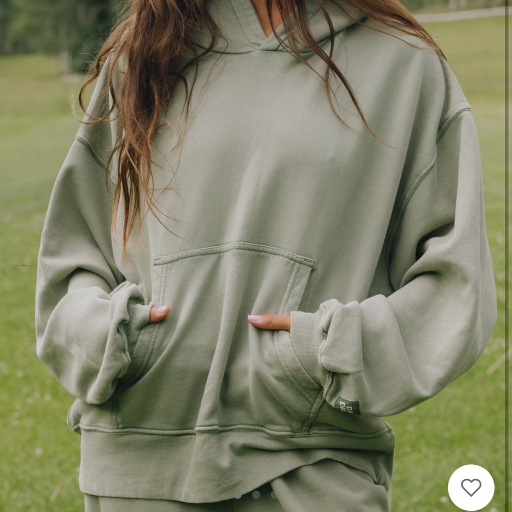 Daily Drills Sun Bleached Green Hoodie M/L